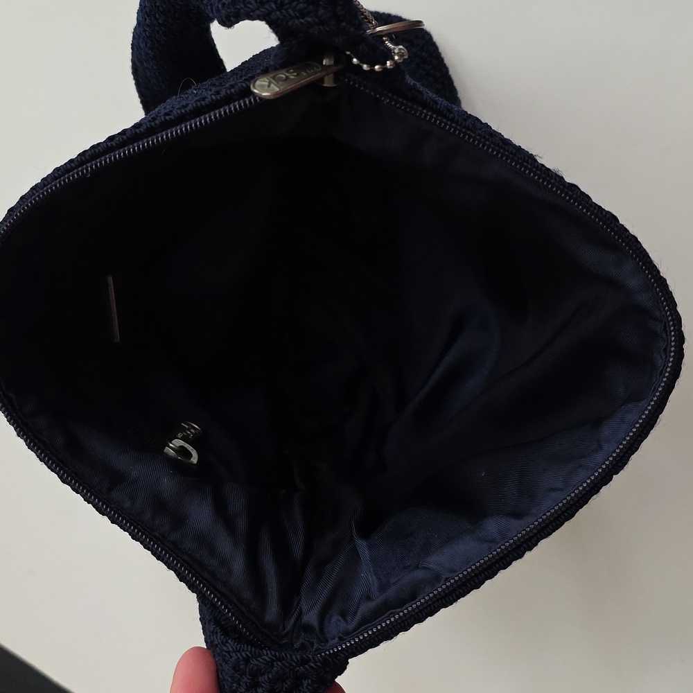 The Sak Crochet Crossbody Bag in Navy - Picture 5 of 10